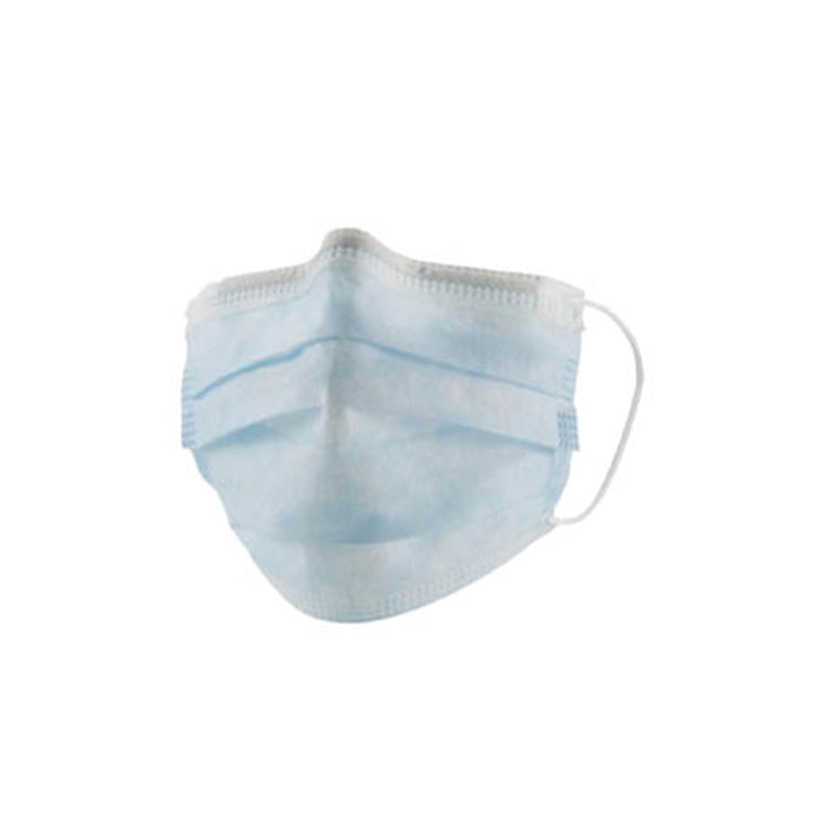 Medizinische Maske TypIIR Blau Dispenser à 50 Stk mit Gummibändeln, EN 14683