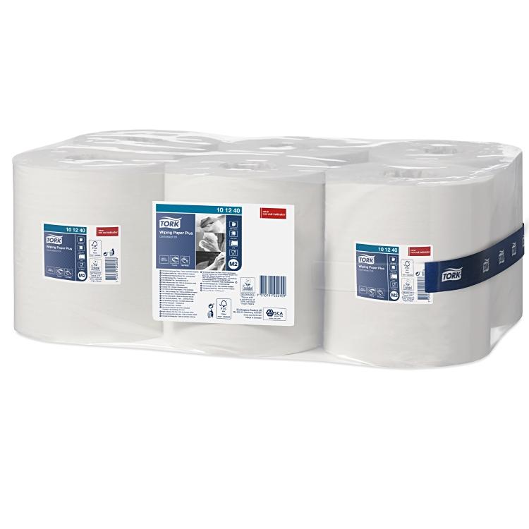 Putzrollen Tork Advanced M2 Krt.à 6 x 160m Rll.ohne Kern 21.5x35cm,2-lag.Tissue,
