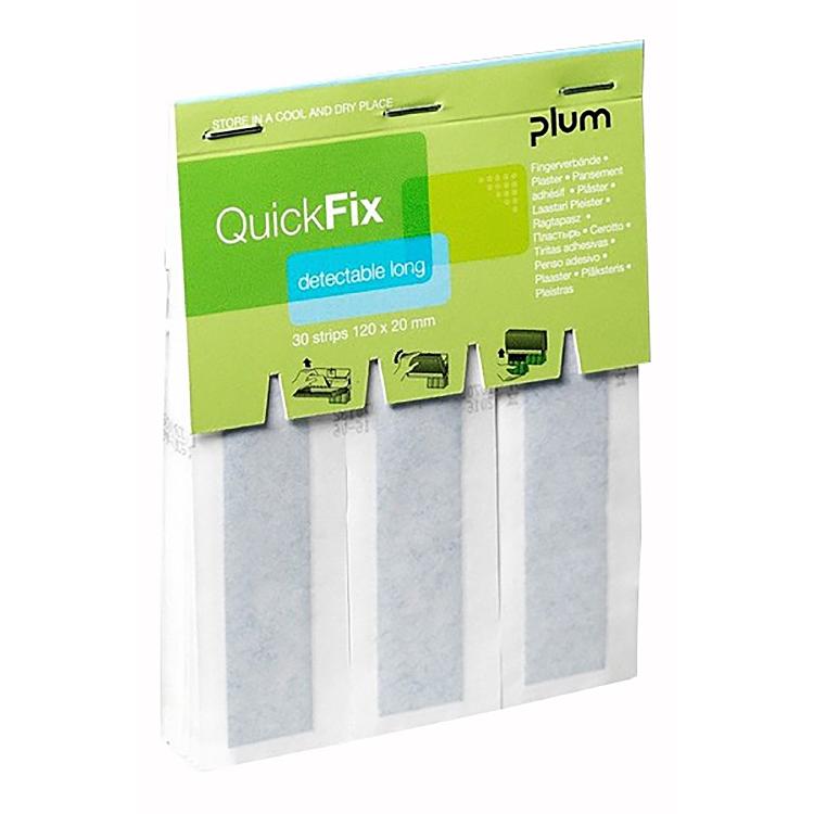 QuickFix Detectable long Pflasterrefills mit 30 Pflasterrefill 30 Stck.
