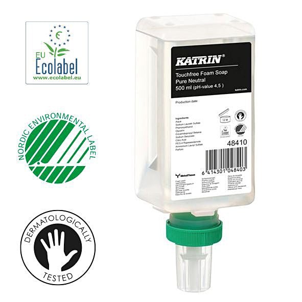 Schaumseife KATRIN 500ml Patrone, Pure Neutral Spender 722354/55, Touchfree