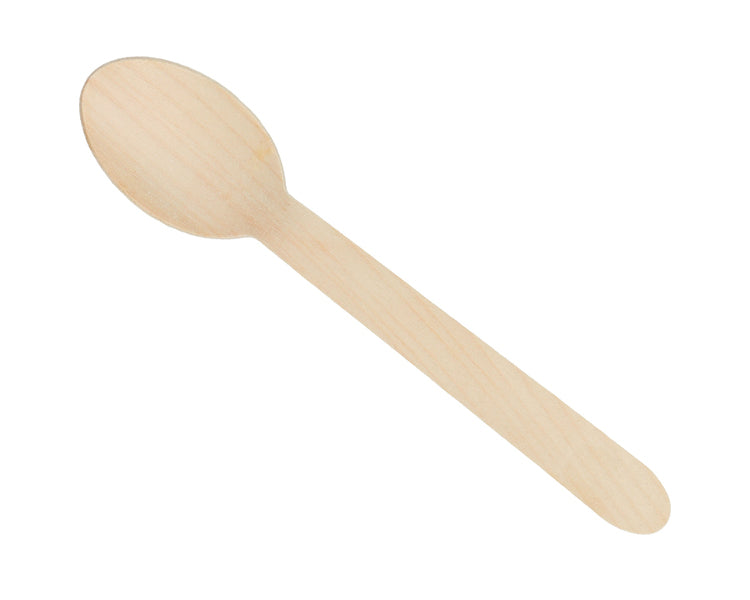 Holzlöffel VERIVE 16 cm Beutel à 100 Stk, Holz 160 x 33 x 1.6 mm, gewachst