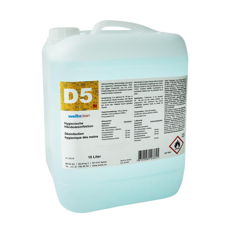 D5 Händedesinfektion 10L Kanister à 10 Liter