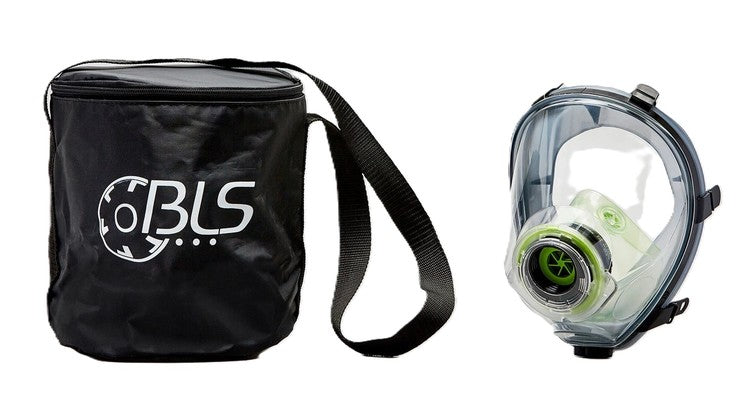 BLS Tasche für Vollmaske Mit Reissverschluss und Schulterriemen, waschbar