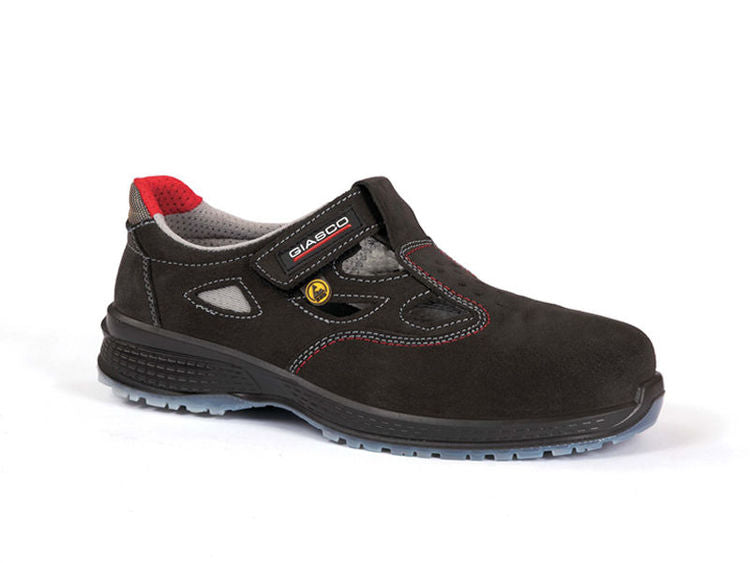 Peru S1P Sandale Gr. 37-45 schwarz Mikrofaser/Kunststoffkappe SRC ESD Sandale