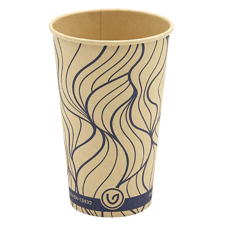 Kaffeebecher VERIVE 4dl/16oz Pack à 50 Stk. Bambus D 90/60mm, H 135mm, braun/bla