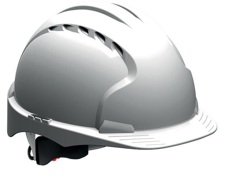 EVO3 Revolution Helm weiss ABS, weiss, belüftet Drehradverschluss,