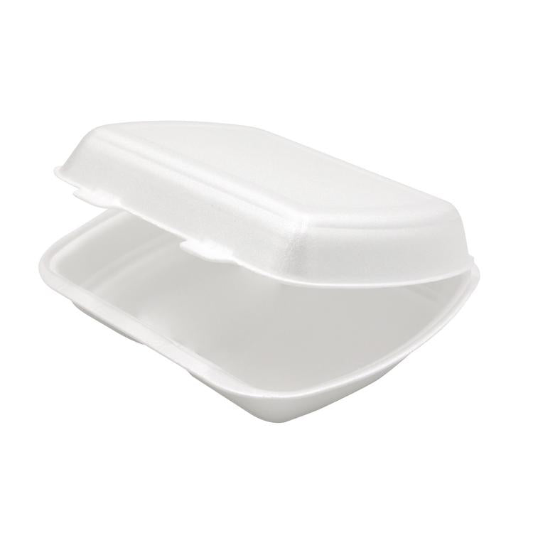 Menuebox Weiss Einteilig Karton  à 240 Stück (3x80) 24 x 21 x 7cm, EPS