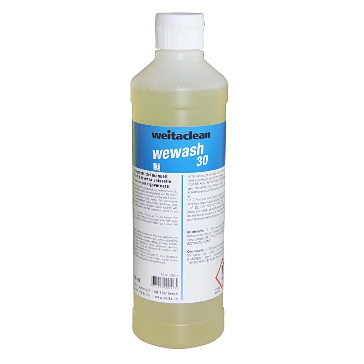 Wewash 30 500ml gefüllt Flasche à 500ml Rundflasche