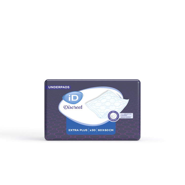 iD Discreet Extra Plus 60x60 Beutel à 30 Stk, blau, 605ml Underpads