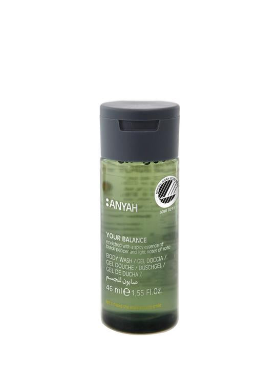 ANYAH Duschgel 46ml Karton à 216 Flakon, Nordic Ecolabel
