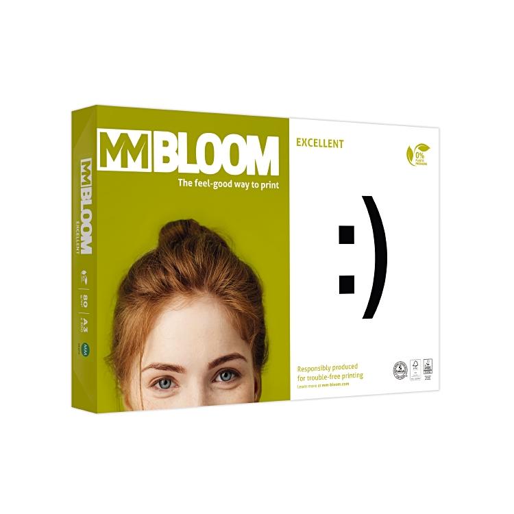 MM Bloom A3 80gr Excellent Pack à 500 Blatt, A-Qualität 80g/m2, Ecolabel