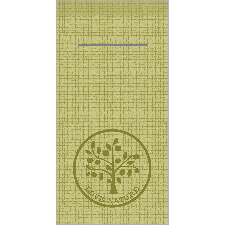 Pocket-Napkins Love Nature/Ju Pack à 75 Stück 40 x 40 cm 1/8 Falz Linclass