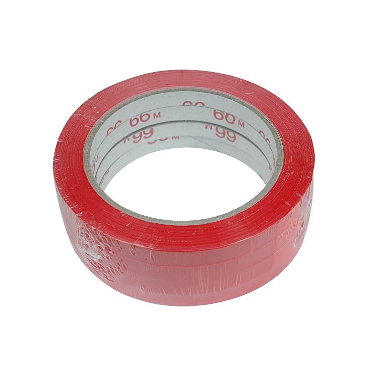 Klebeband 9mm x 66 lfm PVC Pack à 4 Rollen, rot leise