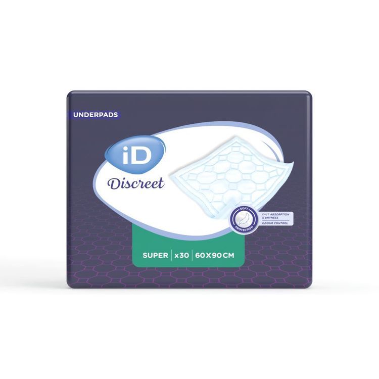 iD Discreet Super 60x90cm Beutel à 30 Stk, grün, 1485ml Underpads