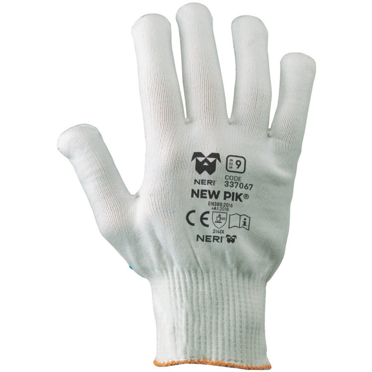 NERI NEW PIK, Gr. 7-10 (S-XL) Mech. Schutzhandschuh,  Baumwolle/PVC Noppen