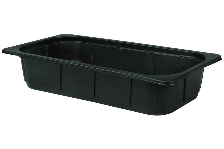 Siegelschale 325x176x65mm PP Krt à 144 Stk, schwarz, 2500ml mikrowellengeeignet