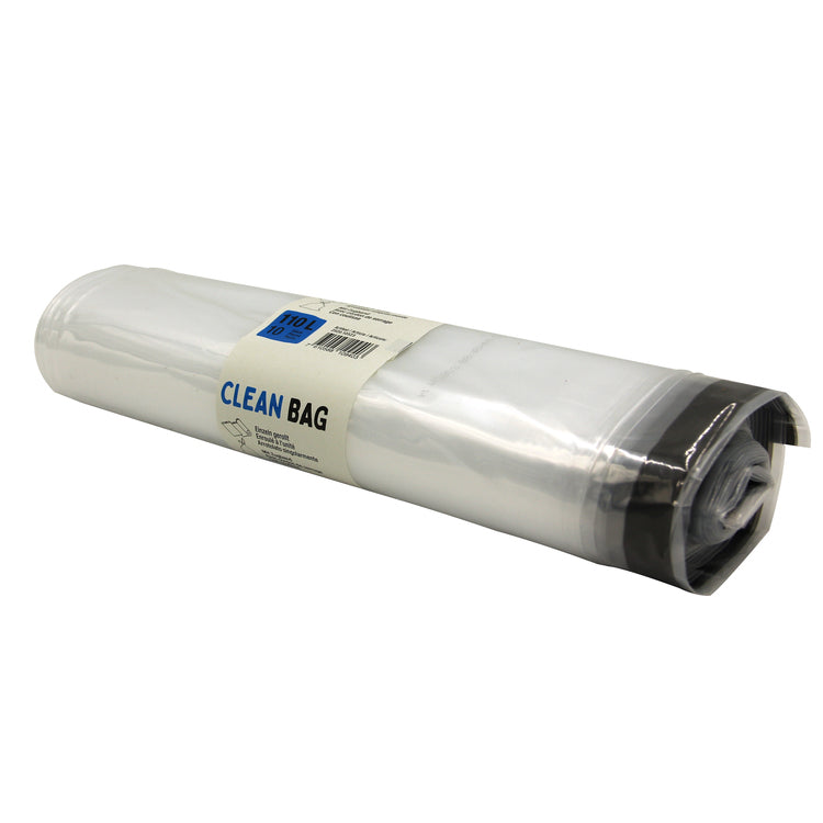 Kehrichtsack 35L transparent Rolle à 20 Stk, Zugbandverschl 600x600+50mm, LDPE 3