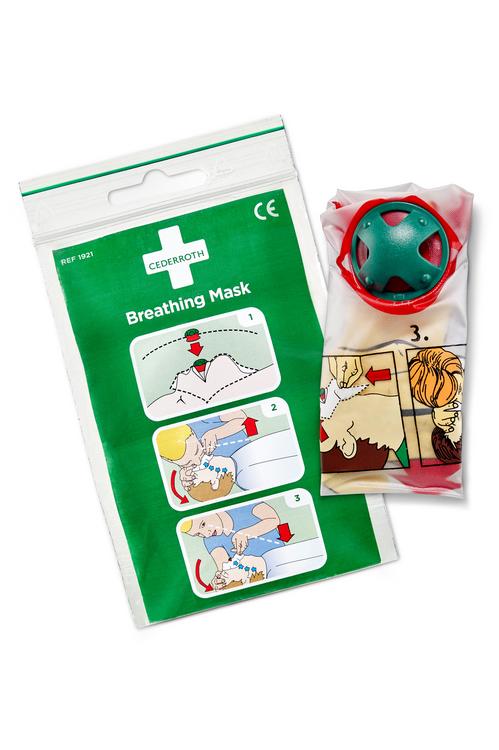 Beatmungsmaske Kunststofffolie mit Ventil Einzelverpackt