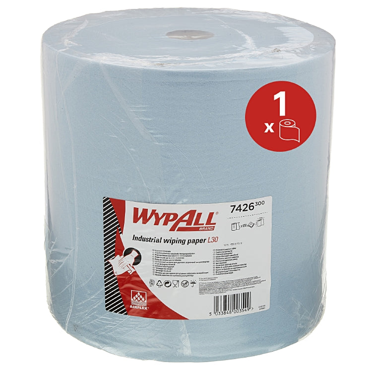Wypall L30 Wischtücher blau Grossrolle à 670 Tücher 37 x 38 cm 3-lagig perforier