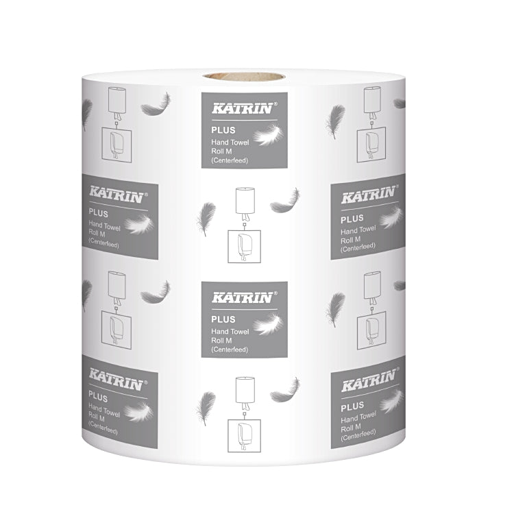 Handtuchrolle Katrin Plus M Sack à 6 Rll., hochweiss,1-lag 20.5x 34.5cm, 300.15m