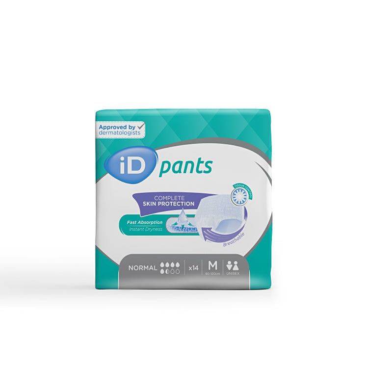 iD Pants Normal M 14 Stk / Beutel Grau 1150ml Taillenumfang 80-120 cm