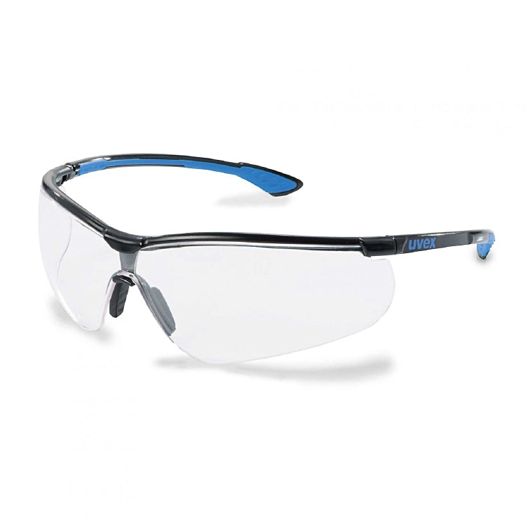 Sportstyle AR Schutzbrille bl. PC, schwarz,blau/klar anti-kratz, anti-fog