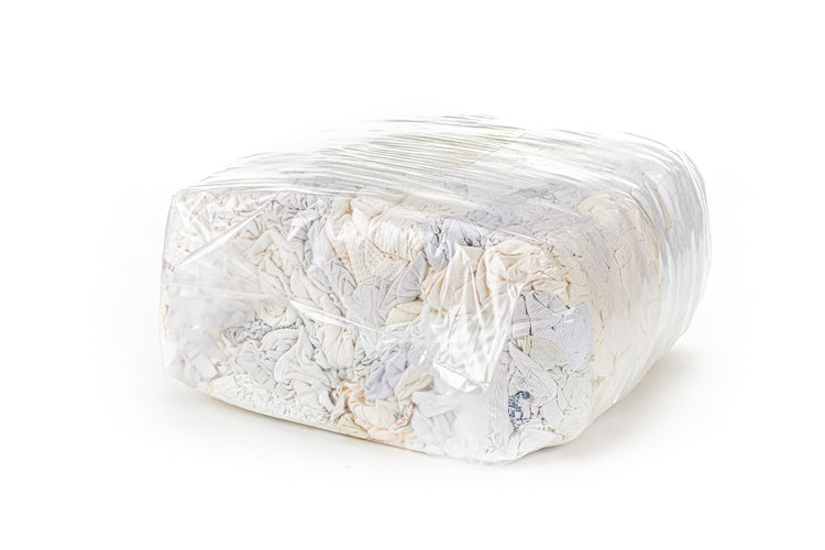 Putzlappen Weiss Trikot Pack à 5 kg (Ballen) gepresst