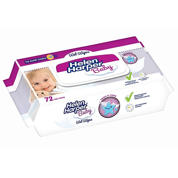 HH Baby Feuchtpflegetuch 72 Stk. / Beutel, Kamille, 165x200mm, Deckelverschluss