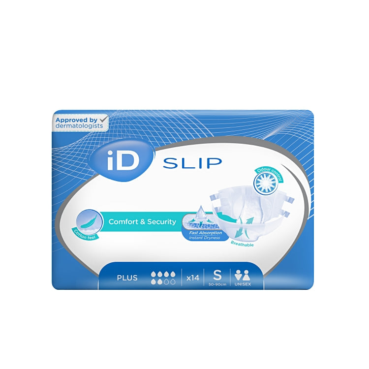 iD Slip Plus S 14 Stk / Beutel Blau 1800ml Taillenumfang 50-90 cm