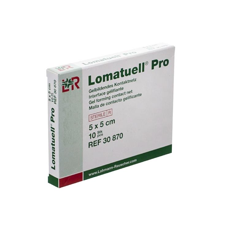 Lomatuell Pro 5x5 cm Gelbildendes Kontaktnetz 10 Stk / Dispenser