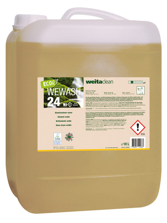 ECO Wewash 24 10L Kanister à 10L Glanztrockner sauer