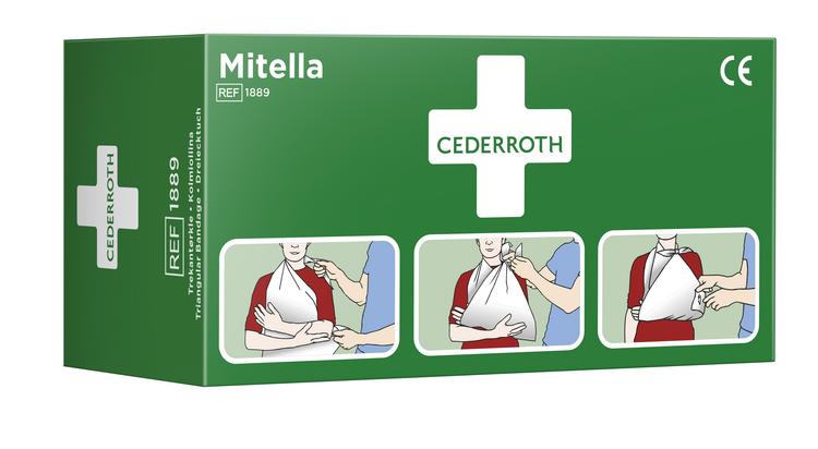 Nachfüllset Cederroth Mitella Inhalt: 2 Dreieckstücher und 6 Sicherheitsnadeln