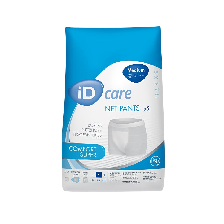 iD Care Comfort Super M 5 Stk / Beutel Blau Taillenumfang 60-100 cm