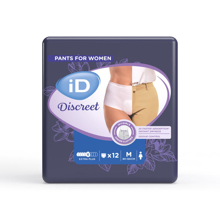 iD Discreet Pants Extra Plus M Beutel à 12 Stk., blau, 847ml Taillenumfang 80-12