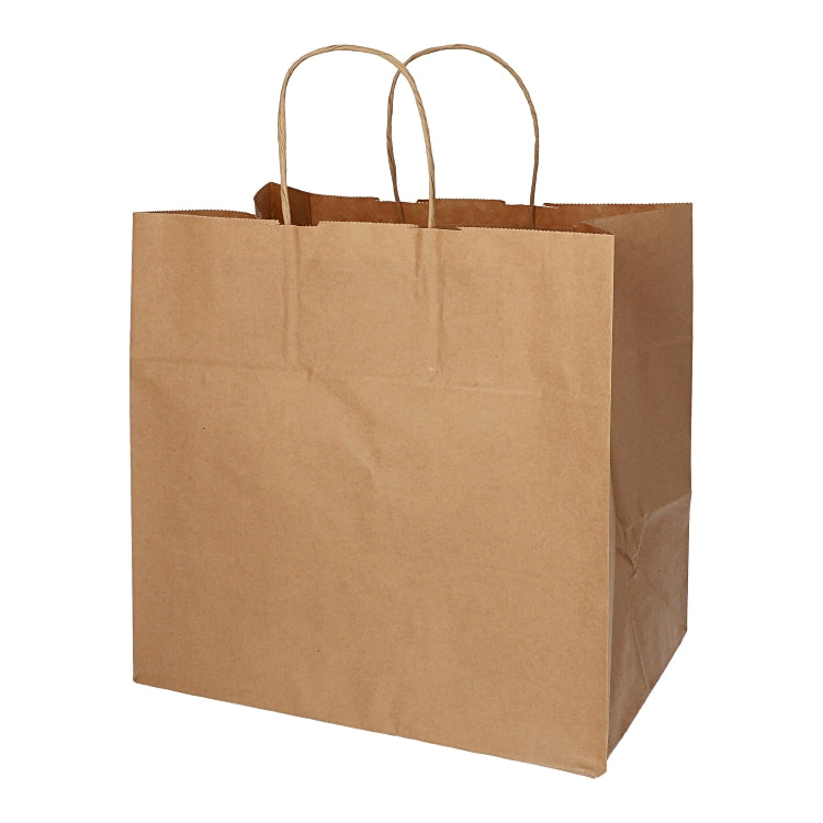 Tragetasche Papier gedr. Griff Pack à 25 Stk, braun 25 x 26 x 17cm, 70gm2