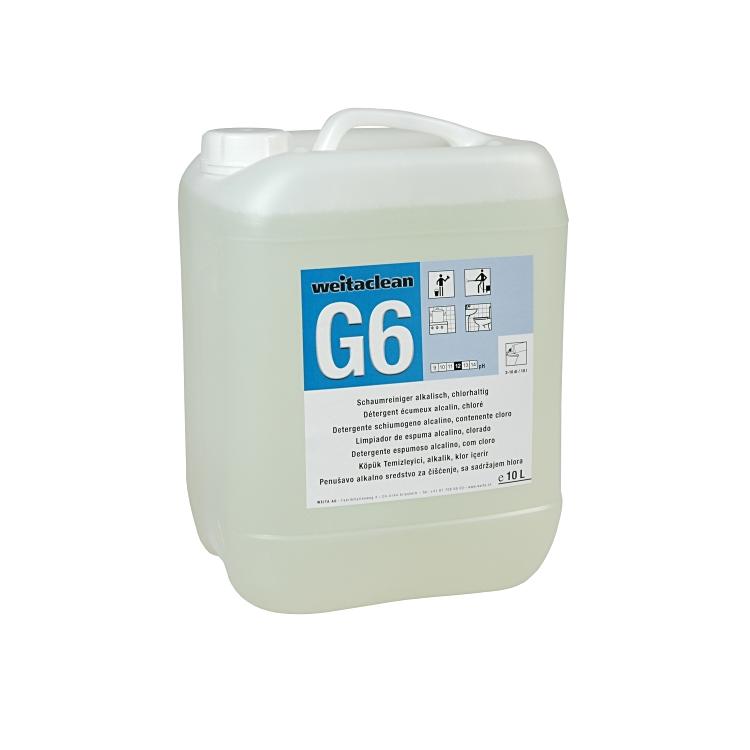 G6 Schaumreiniger alkalisch 10 Kanister à 10 Liter alkalisch, chlorhaltig