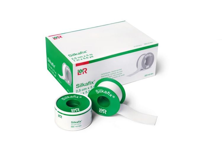 Silkafix Heftpflaster 1.25cm Dispenser à 24 Rollen à 9.2m