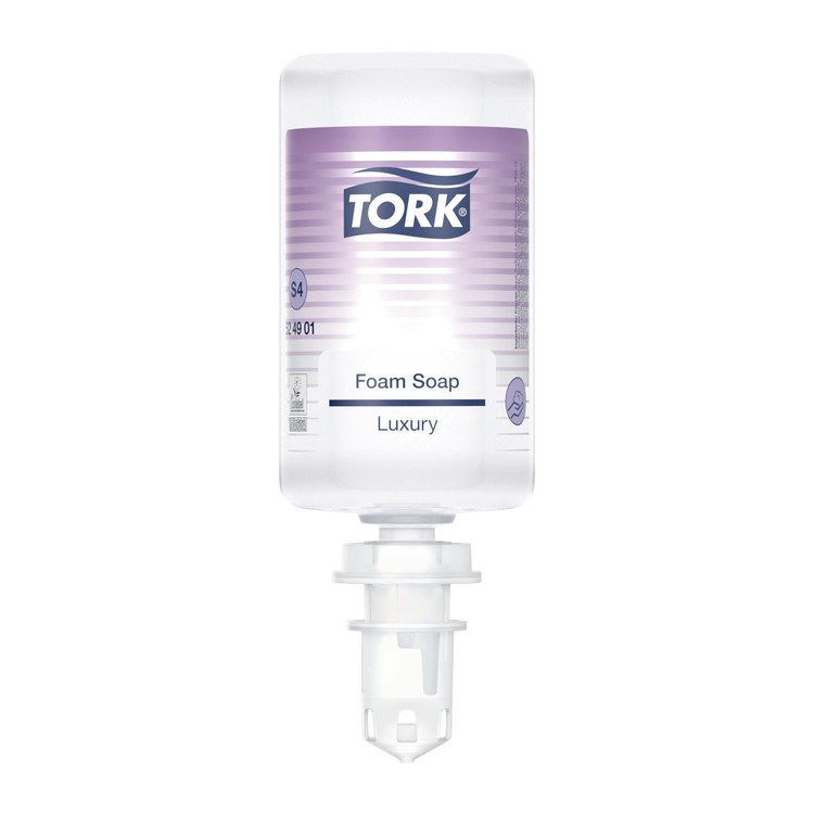 Tork Schaumseife luxuriös S4 Karton à 6 Flakons à 1 L transparent, Duft Floral