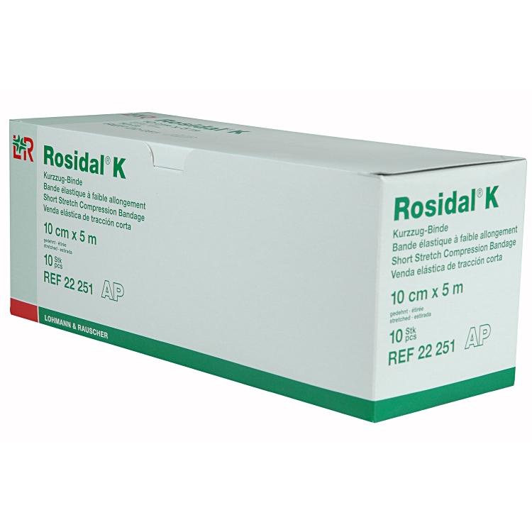 Rosidal K 10cmx5m Disp à 1 Stk, einz.verp. Kurzzugbinde