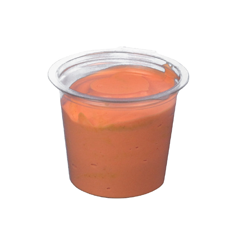 Feinkostbecher APET 100 ml Pack à 50 Stück mit angehängtem Deckel / trans