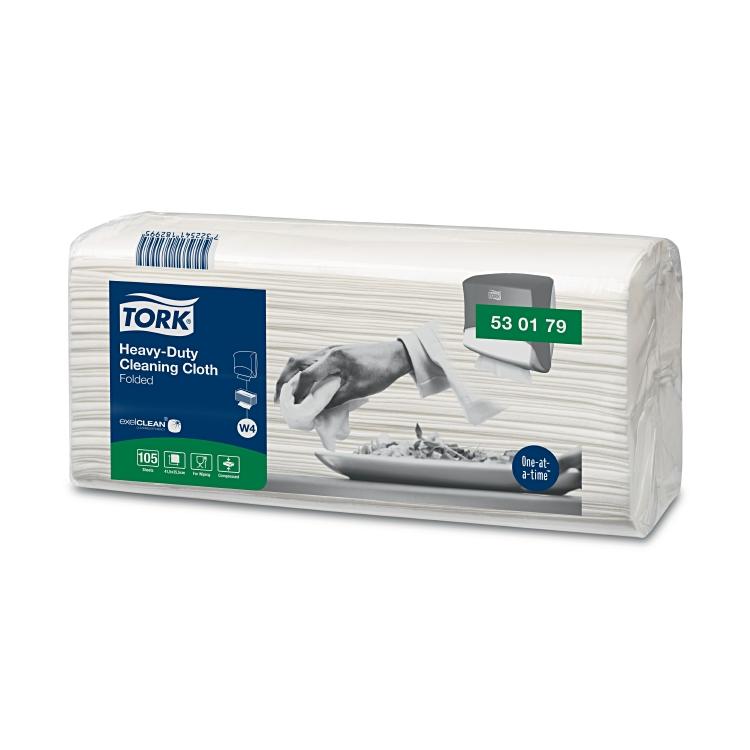 Tork Reinigungstuch Extrastark W4, Karton à 4 x 105 Tücher 41.5x35.5cm, 1 lag, w