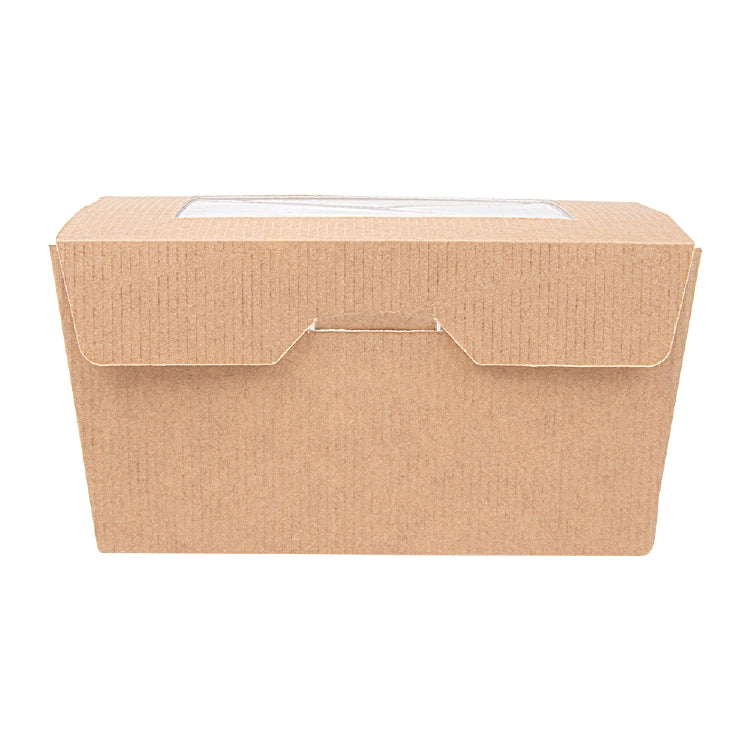 Lunchbox m. Sichtfenster 780ml Pack à 50 Stück, Sichtfenster natur braun, 112x90