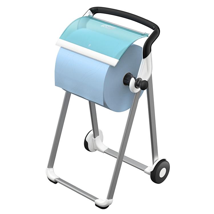 Bodenständer Tork Perf. weiss/türkis, W1 System B 646 x H 1006 x T 530 mm