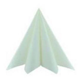 Serviette Basic  WEISS Pack à 50 Stück 40 x 40 cm 1/8 Falz Linclass