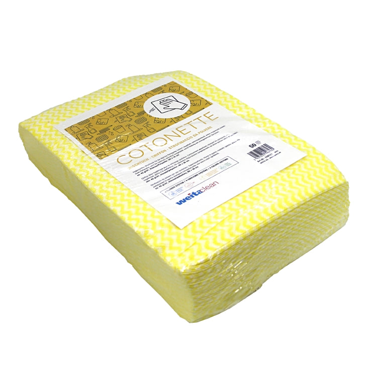 Cotonette gelb 38 x 60 cm Beutel à 50 Stk 55%zell/45%Polyester 1/4 Fold