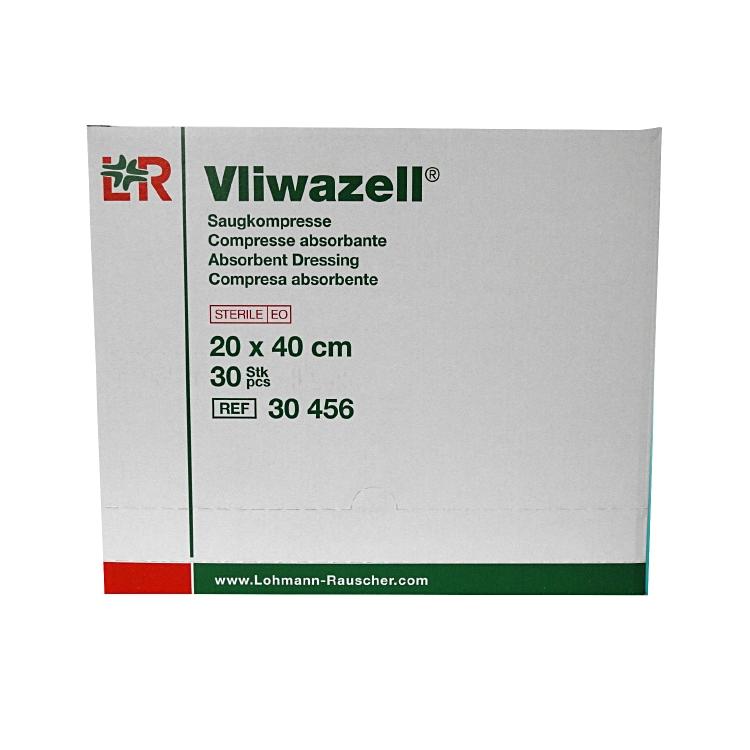 Vliwazell 20x40cm, steril Disp à 30 Stk Saugkompresse