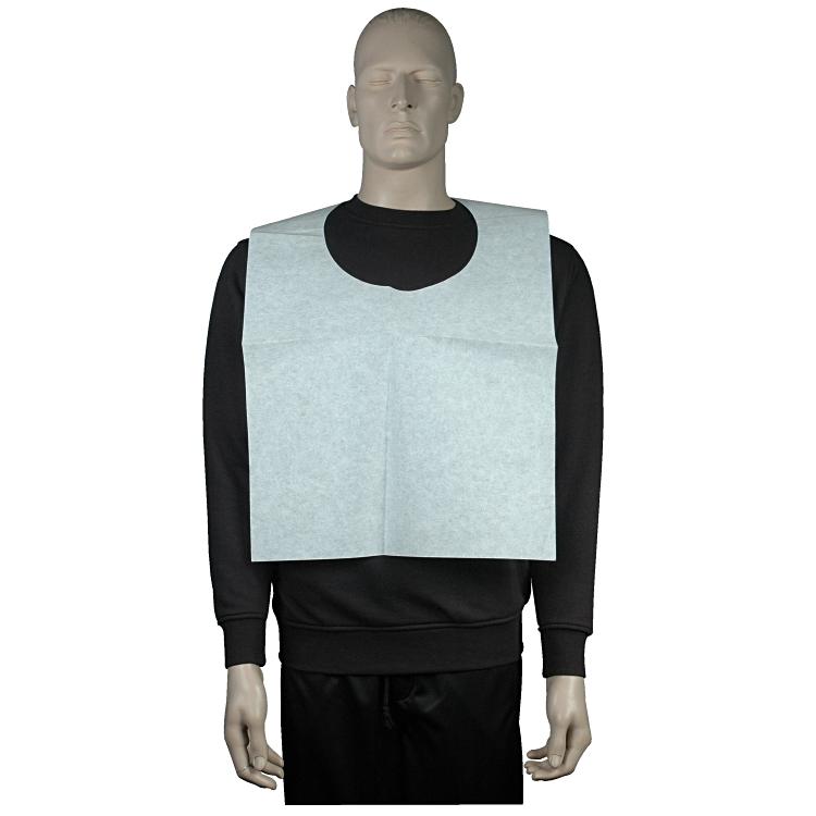 Jumbolätzchen Neutral Halsaus. Pack à 100 Stück 600 x 420 mm Vliesstoff