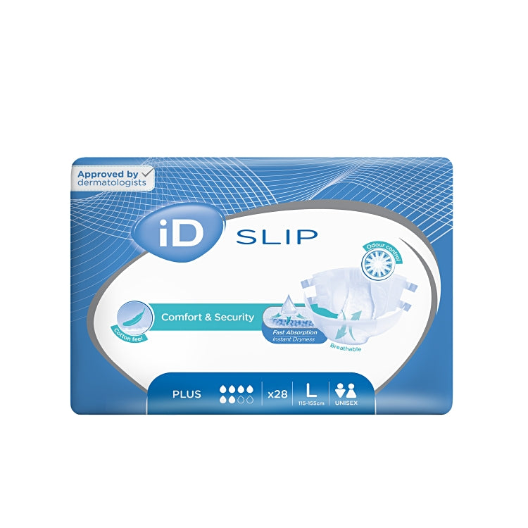 iD Slip Plus L 28 Stk / Beutel Blau 2350ml Taillenumfang 115-155 cm