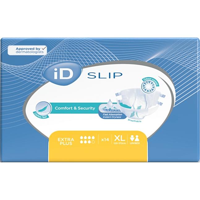 iD Slip Extra Plus XL Beutel à 14 Stk., Gelb, 3500ml Taillenumfang 120-170 cm