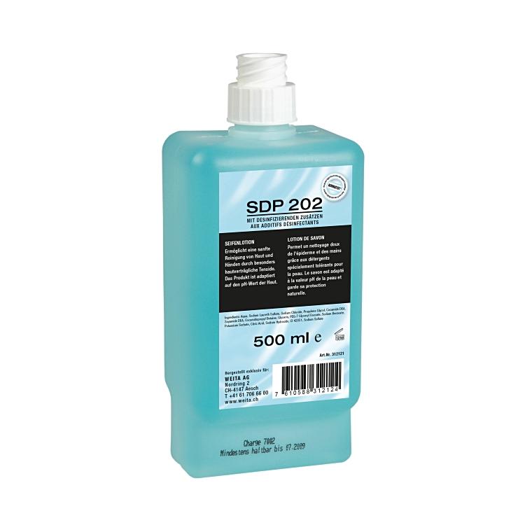 Seife SDP 202 500 ml, blau Flasche à 500ml Seife parfümfrei
